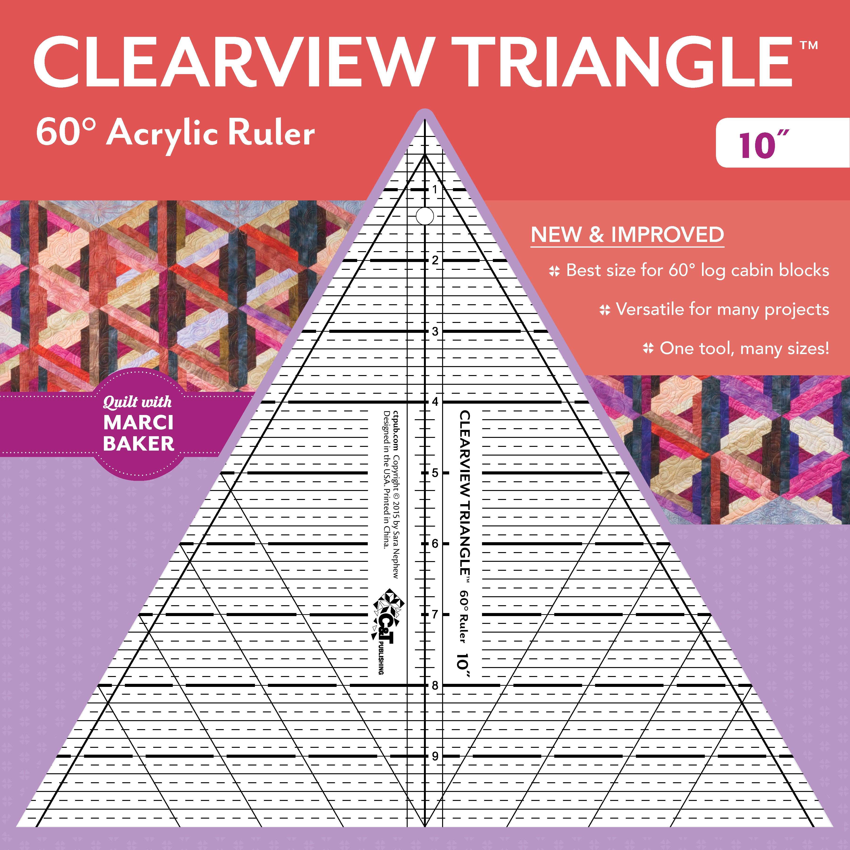 10-Inch Clearview Triangle Ruler: Your Ultimate Measuring Tool