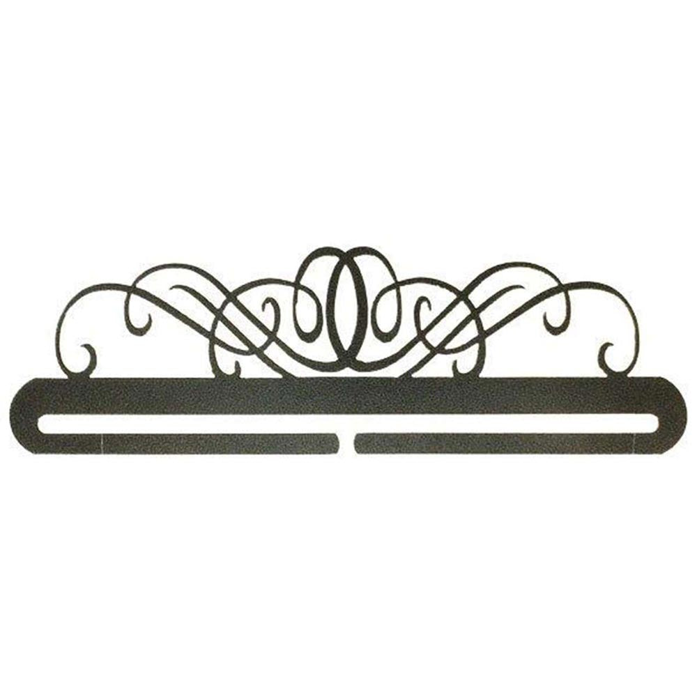 12-inch Windy Scroll Split Bottom Charcoal - A Must-Have Metal Hanger