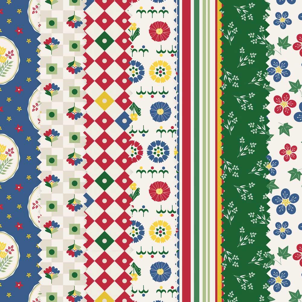 Discover 2-1/2in Strips Grandma's Kitchen Quilter's Weight - 40 Pieces Bundle!