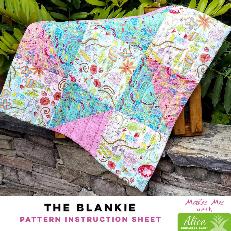 The Blankie - Alice Pineapple Pack Pattern: Cozy Quilt Delight