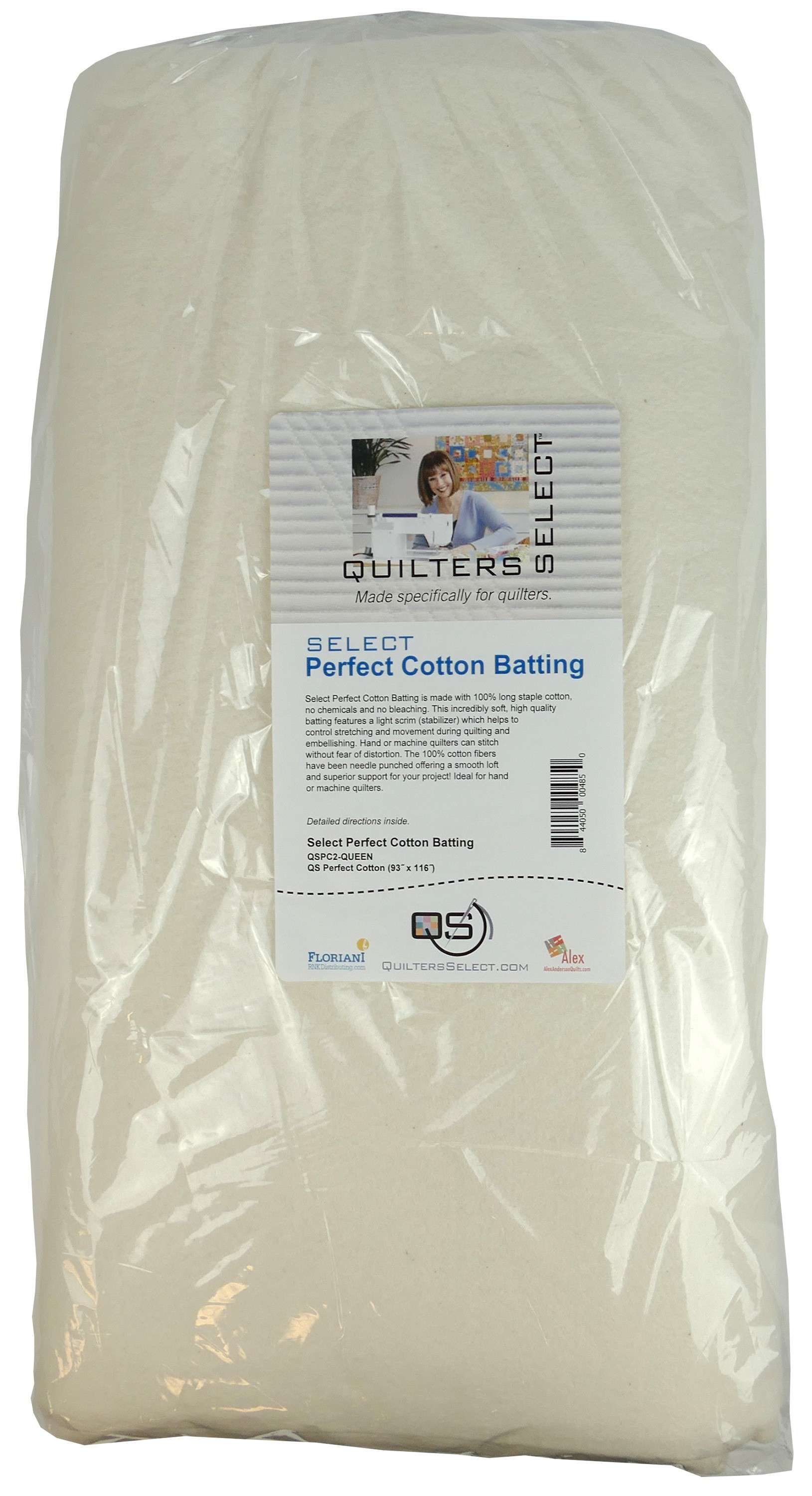 Select Perfect Queen-Size Pre-Cut Cotton Batting (93in x 116in)
