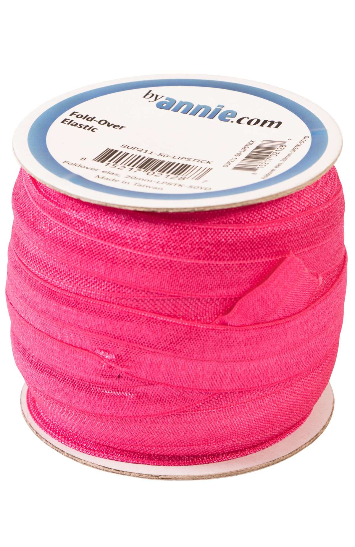Lipstick Fold-over Elastic - 3/4in x 50yd