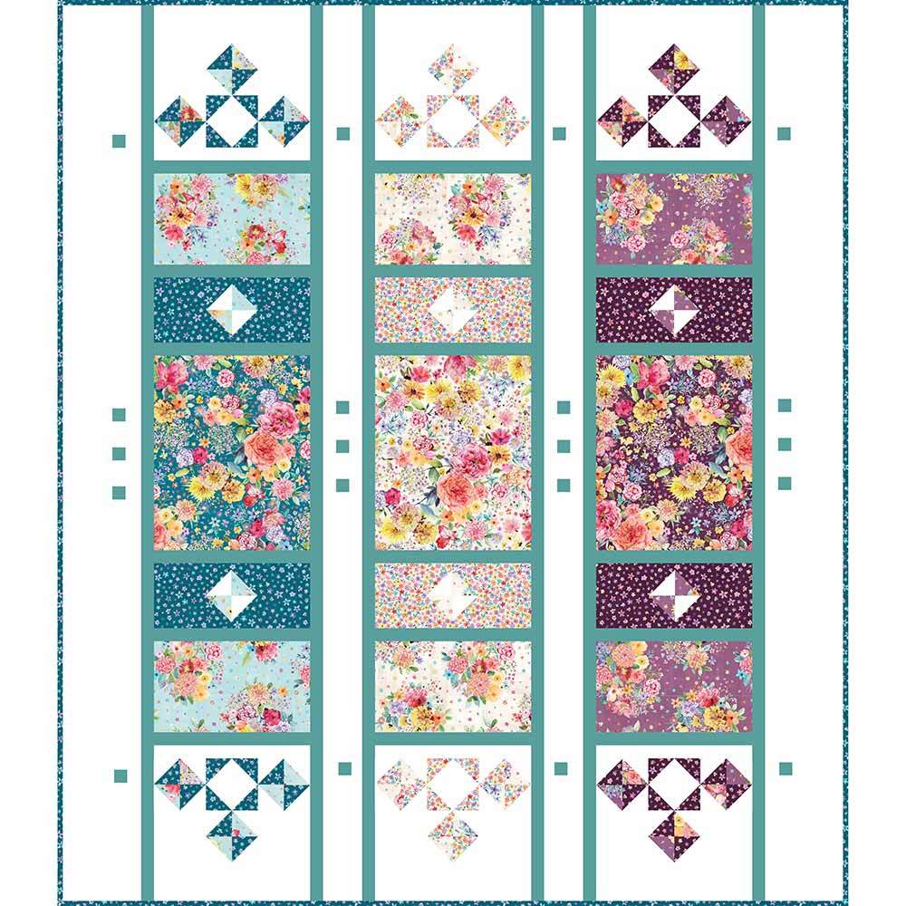 Joyful Trio Quilt Kit by Robin Pickens from Maywood Studios' Nature Studies