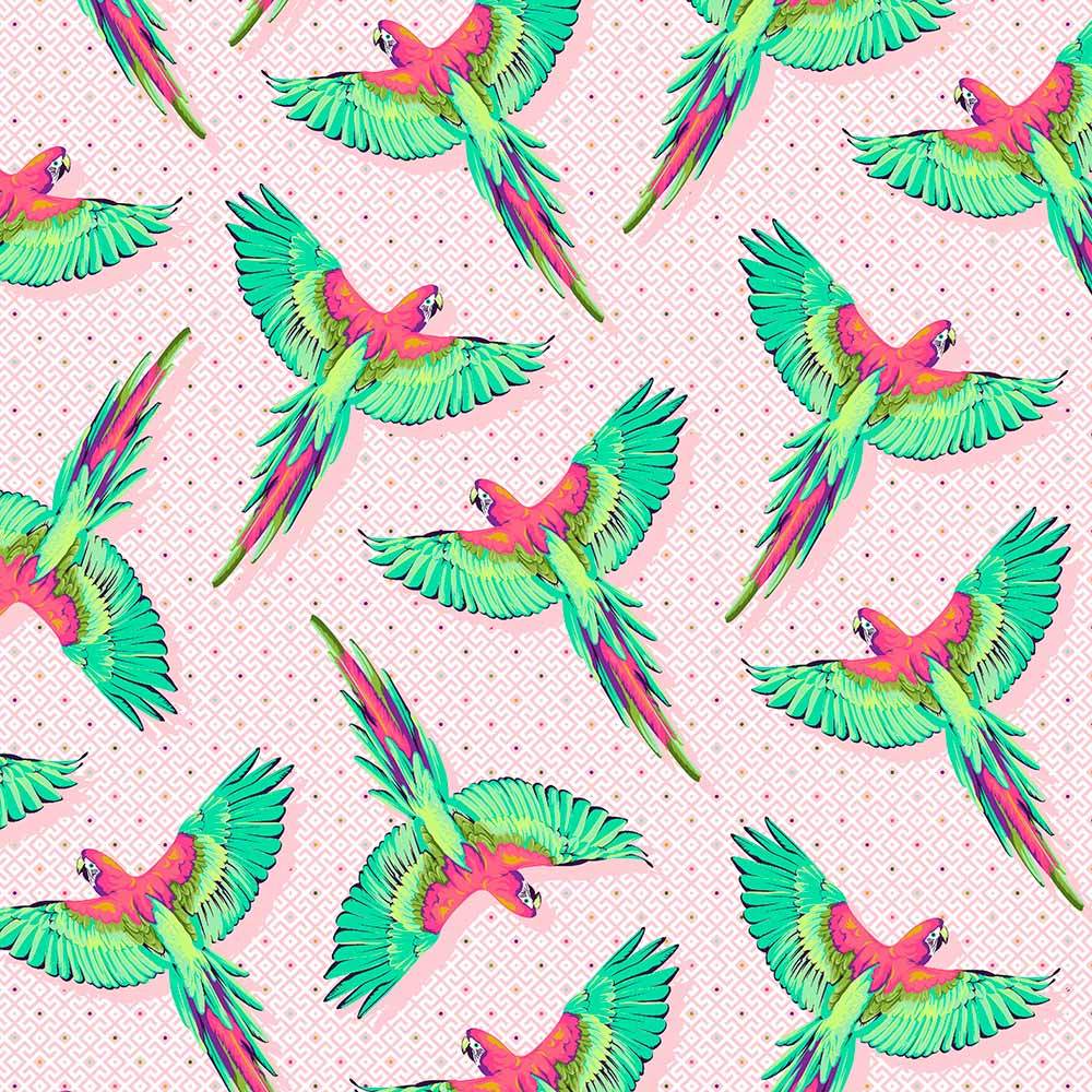 FreeSpirit - Daydreamer by Tula Pink - Macaw Ya Later Dragonfruit Yardage: A Dreamy Fabric Delight!