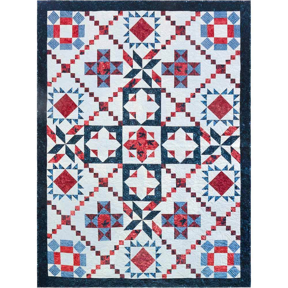 Fireworks Jubilee Island Batik Block of the Month: A Patriotic Quilting Adventure