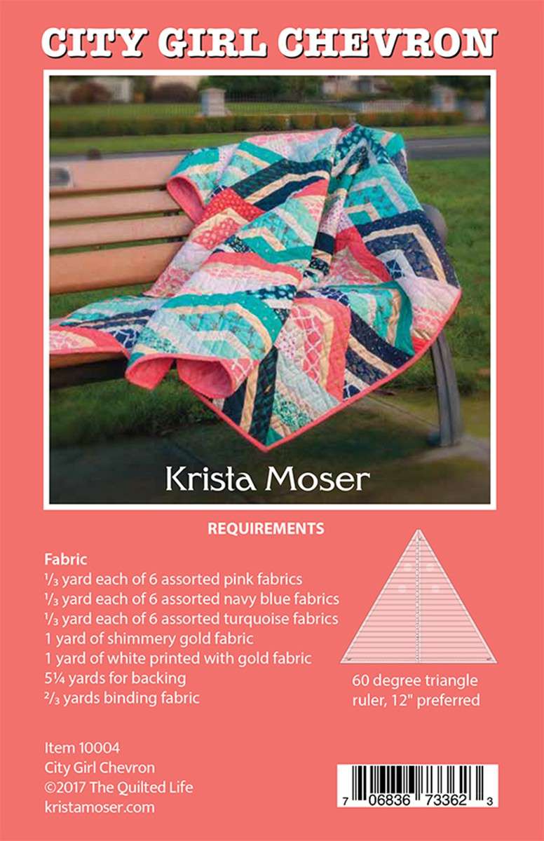 Glamorous City Girl Chevron Quilt