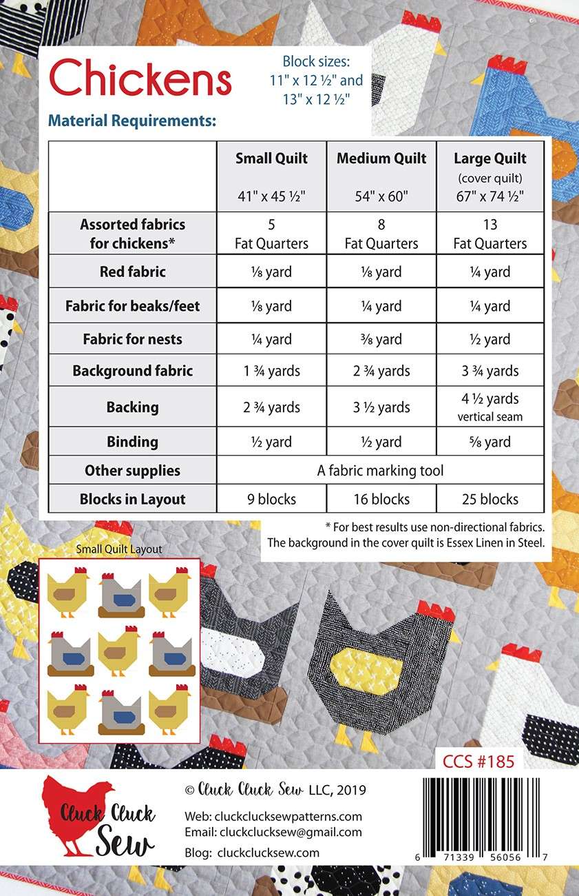 Adorable Chickens Pattern