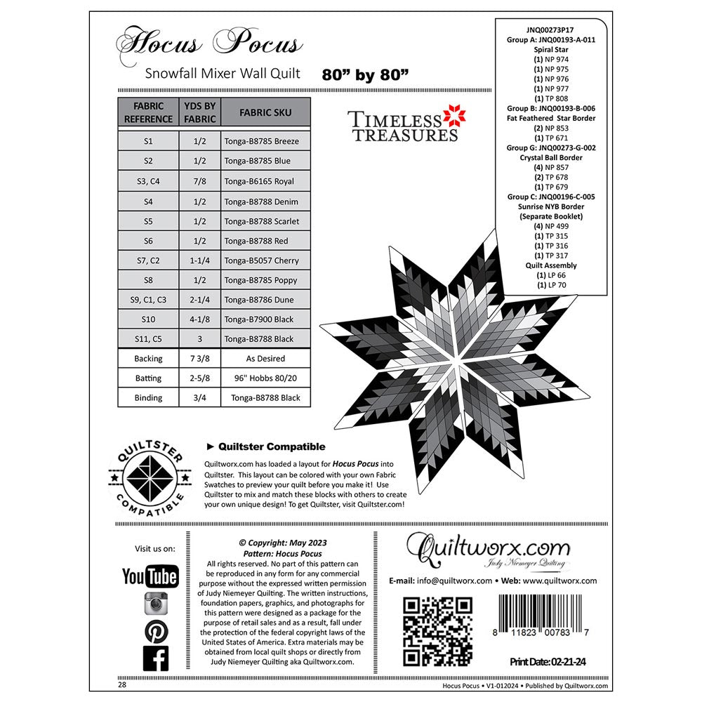 Enchanting Hocus Pocus Quilt Pattern