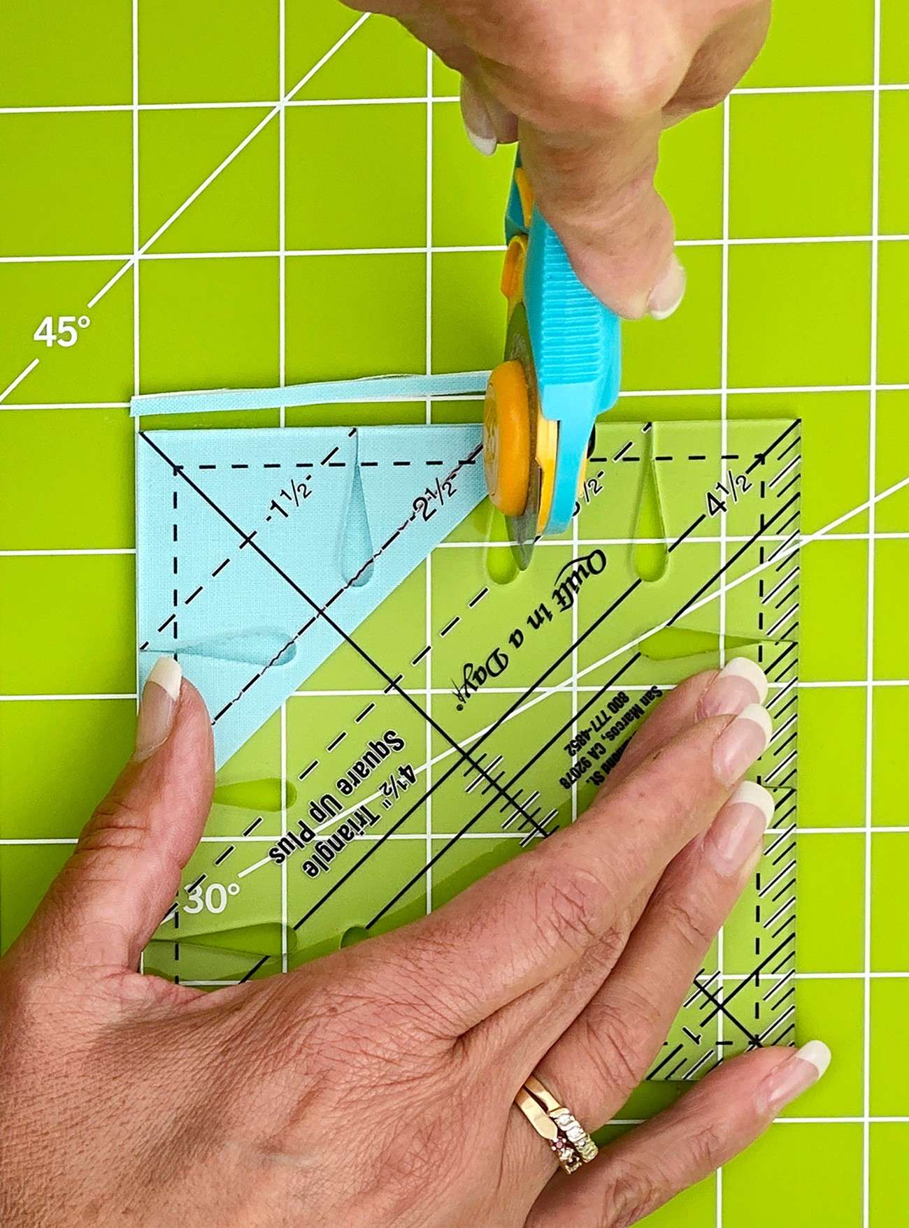 4 1/2 Triangle Square Up PLUS - The Ultimate Quilting Ruler