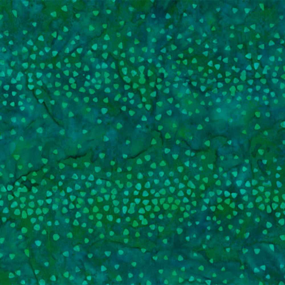 Wilmington Batiks - Teal-ing Good Small Triangles in Teal/Yellow - Yardage - Irresistible Batik Fabric!