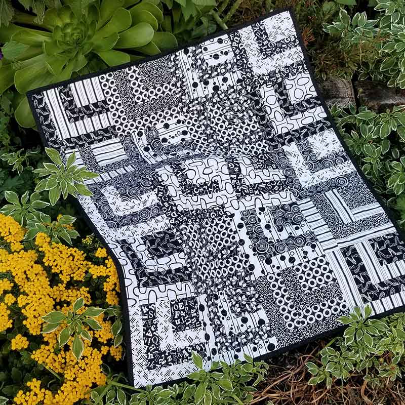 Irresistible Try Square Quilt - Scrappy 10's Pattern