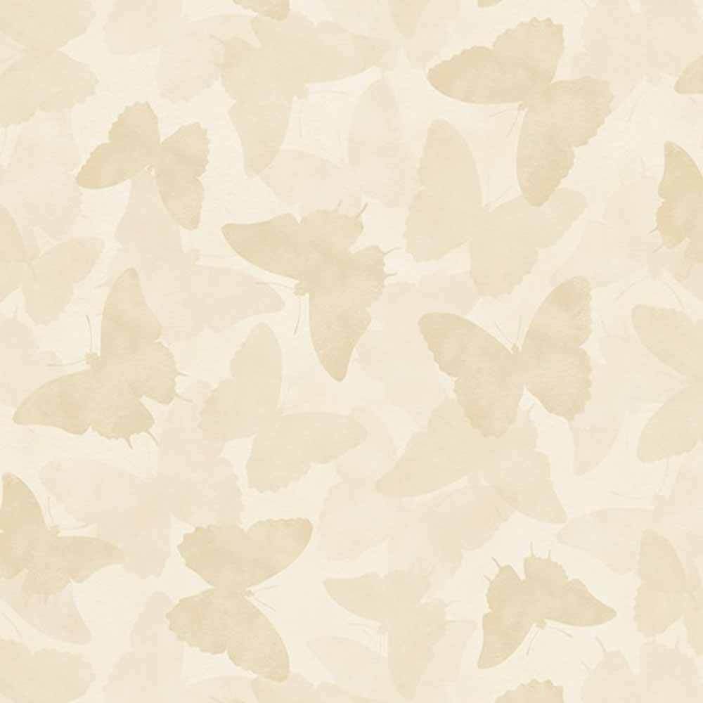 Wilmington Prints' Daydream Garden by Tim Coffey - Butterflies Tonal Cream Yardage - A Dreamy Fabric Delight!