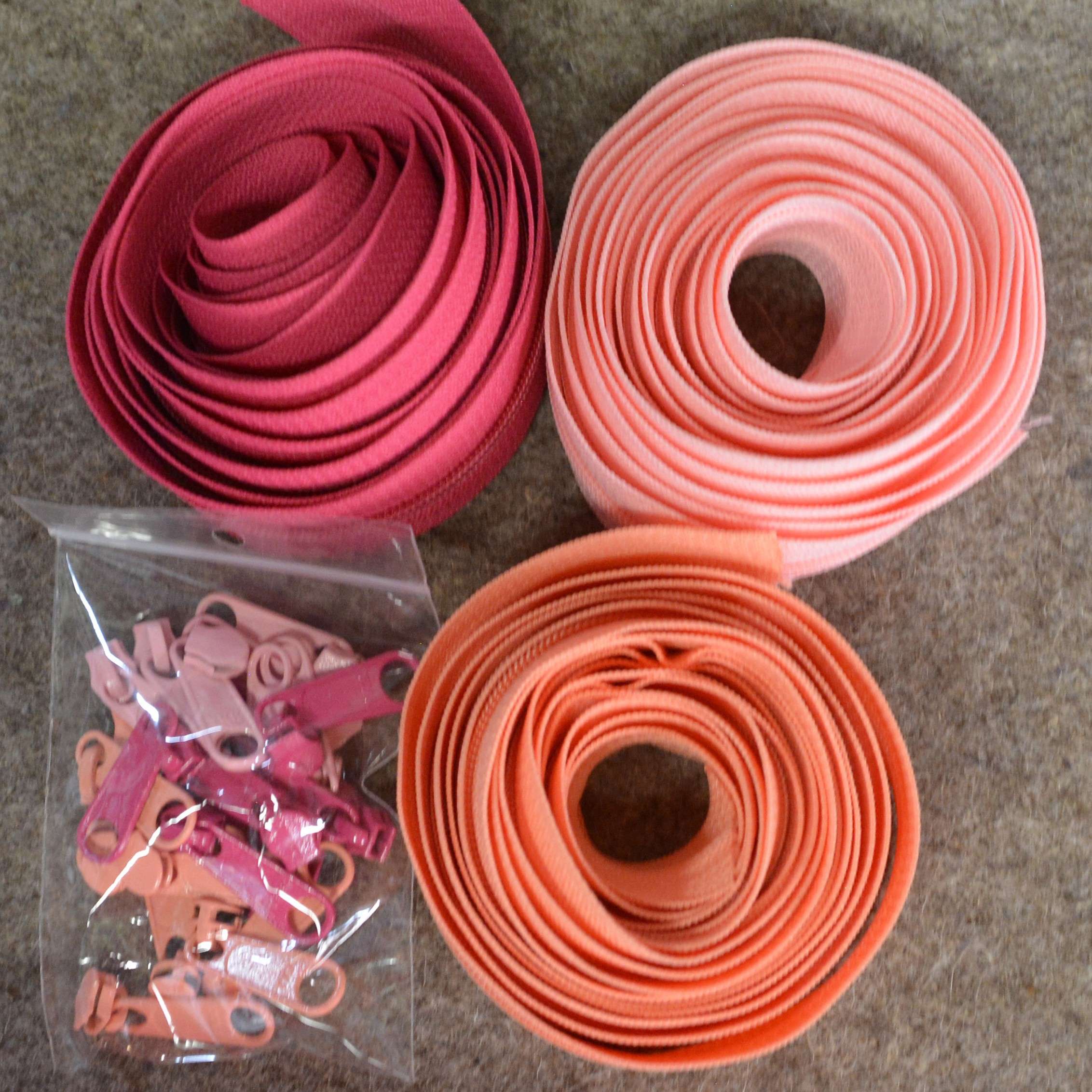 Zipper Trio Sugar & Spice: A Dreamy Pink Collection