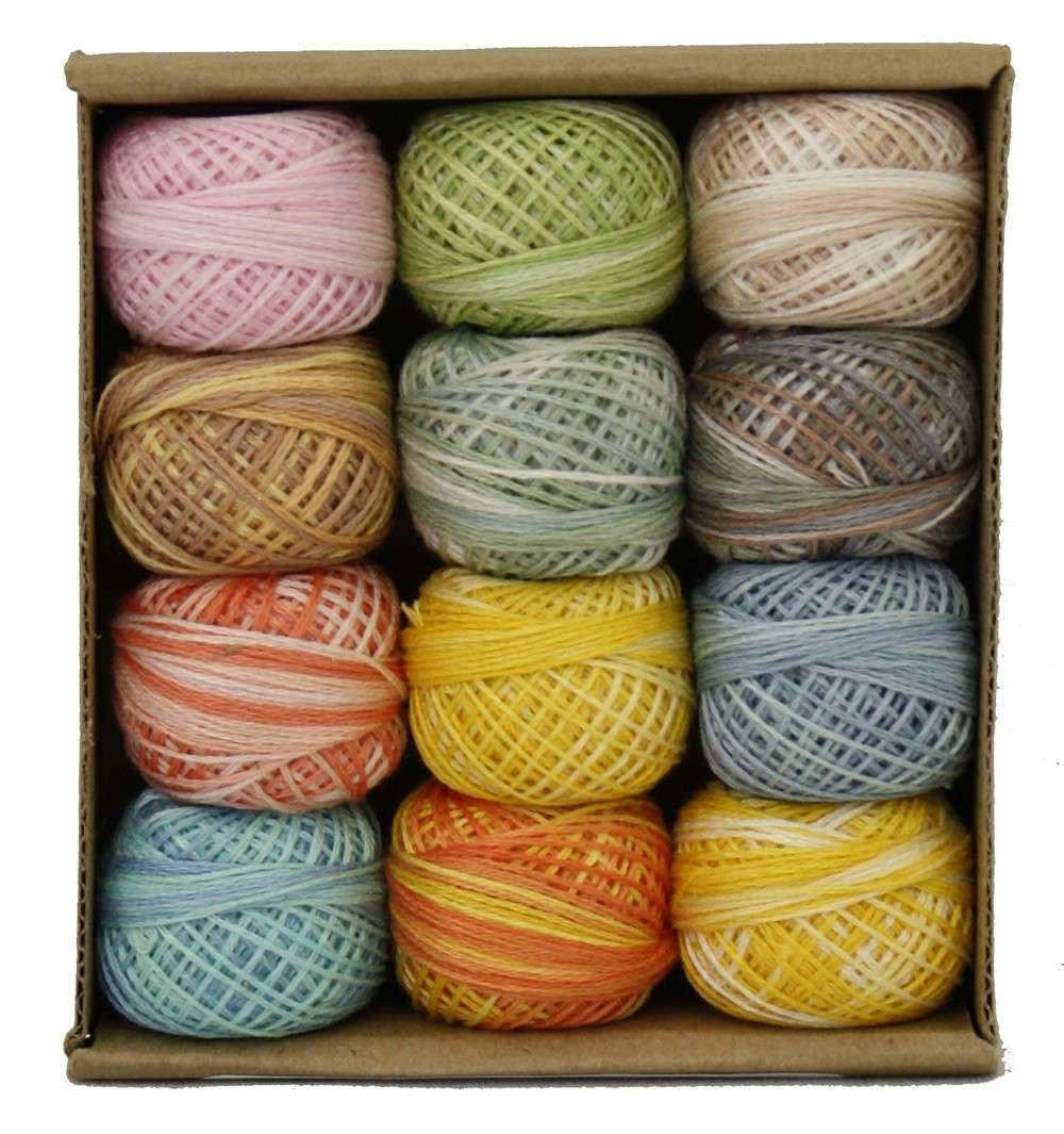 Valdani 3-Strand Ball Floss 30yd Pastel Memories: 12 Vibrant Colors!
