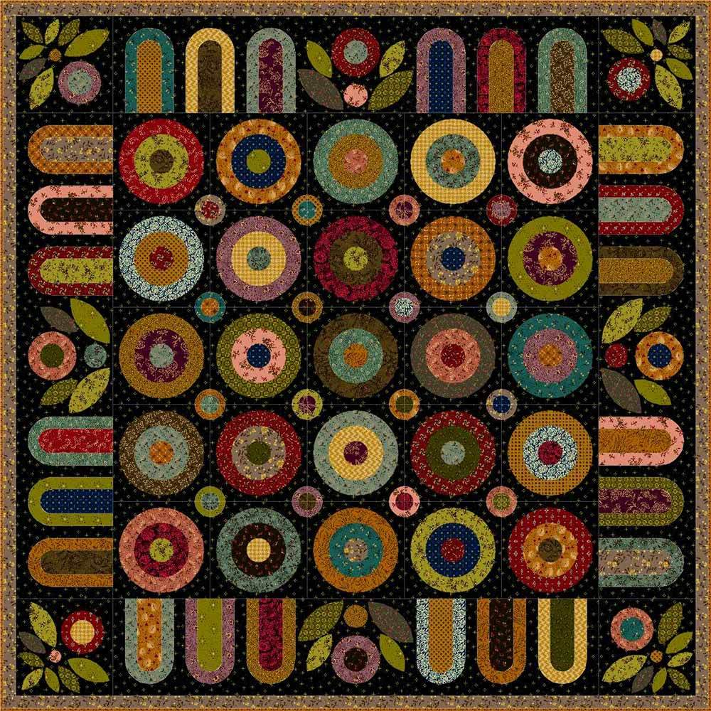 Gorgeous Harvest Pennies Quilting Kit by Henry Glass and Kim Diehl