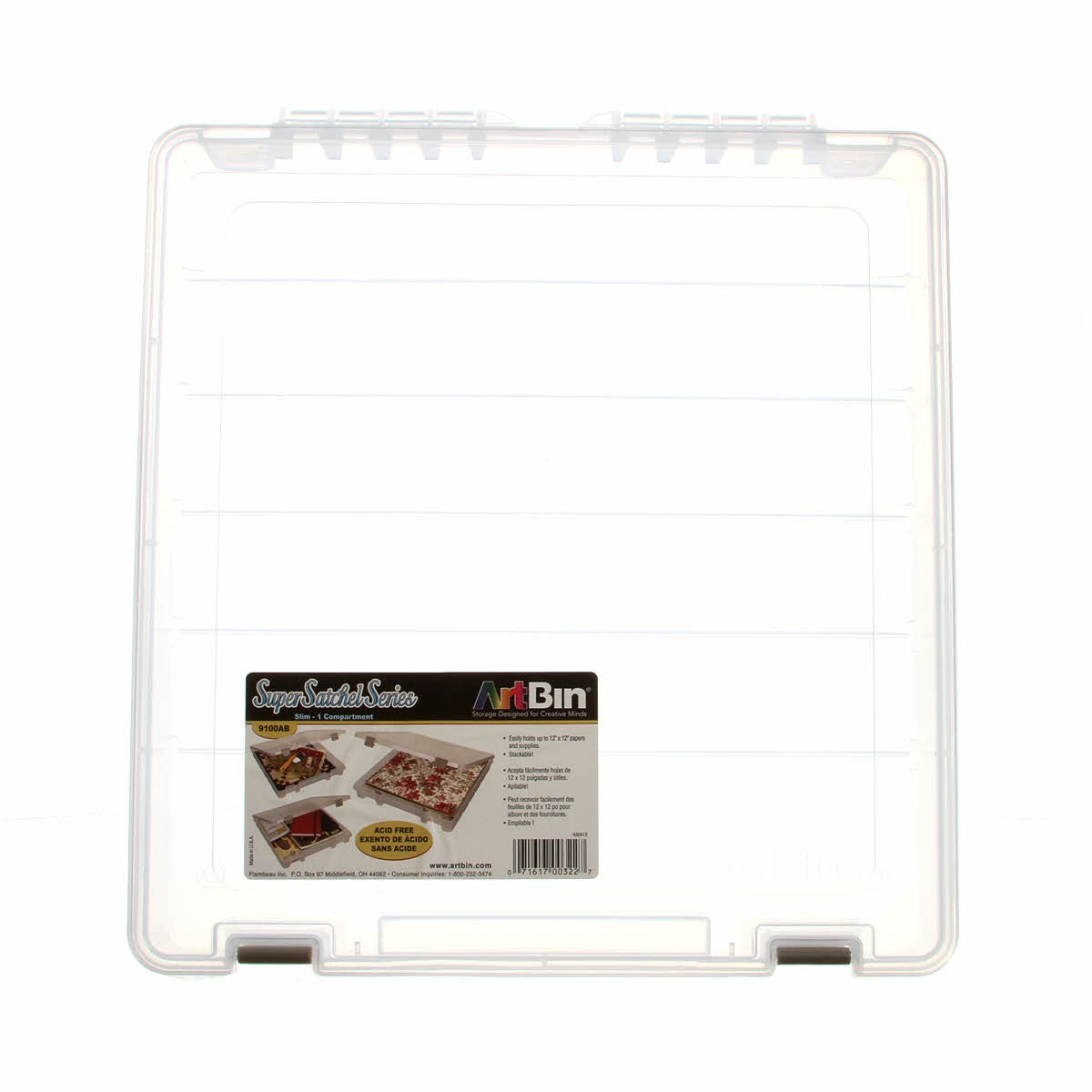 Slim 1 - Compartment Super Satchel Box: Compact Storage Solution