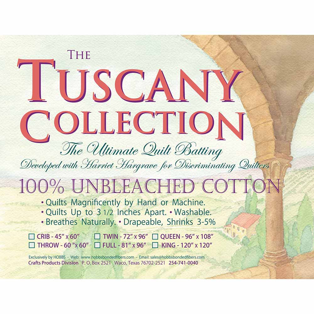 Hobbs Tuscany Bleached Cotton Throw: 60in x 60in Soft & Luxurious Quilting Delight