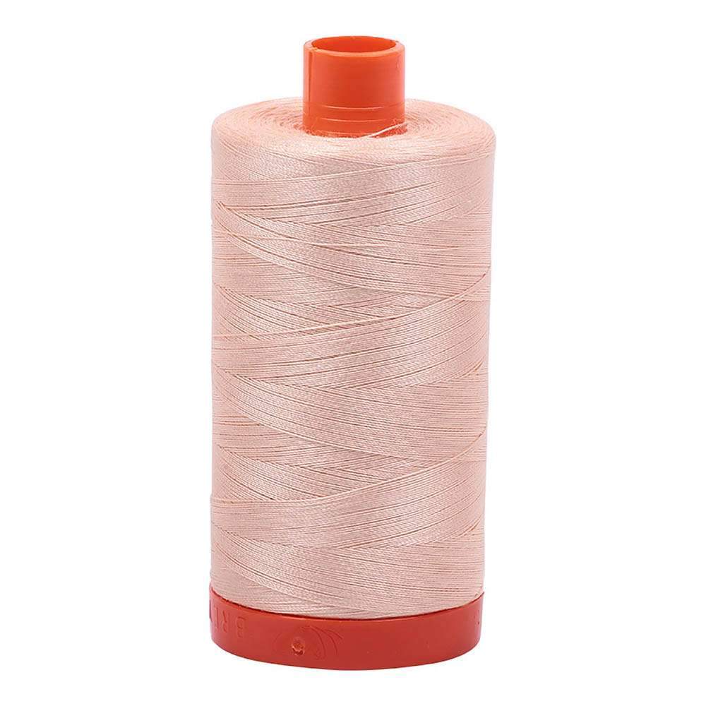 Gorgeous Flesh 50wt Aurifil 100% Cotton Mako Thread - Large Spool with 1,422 Yards!