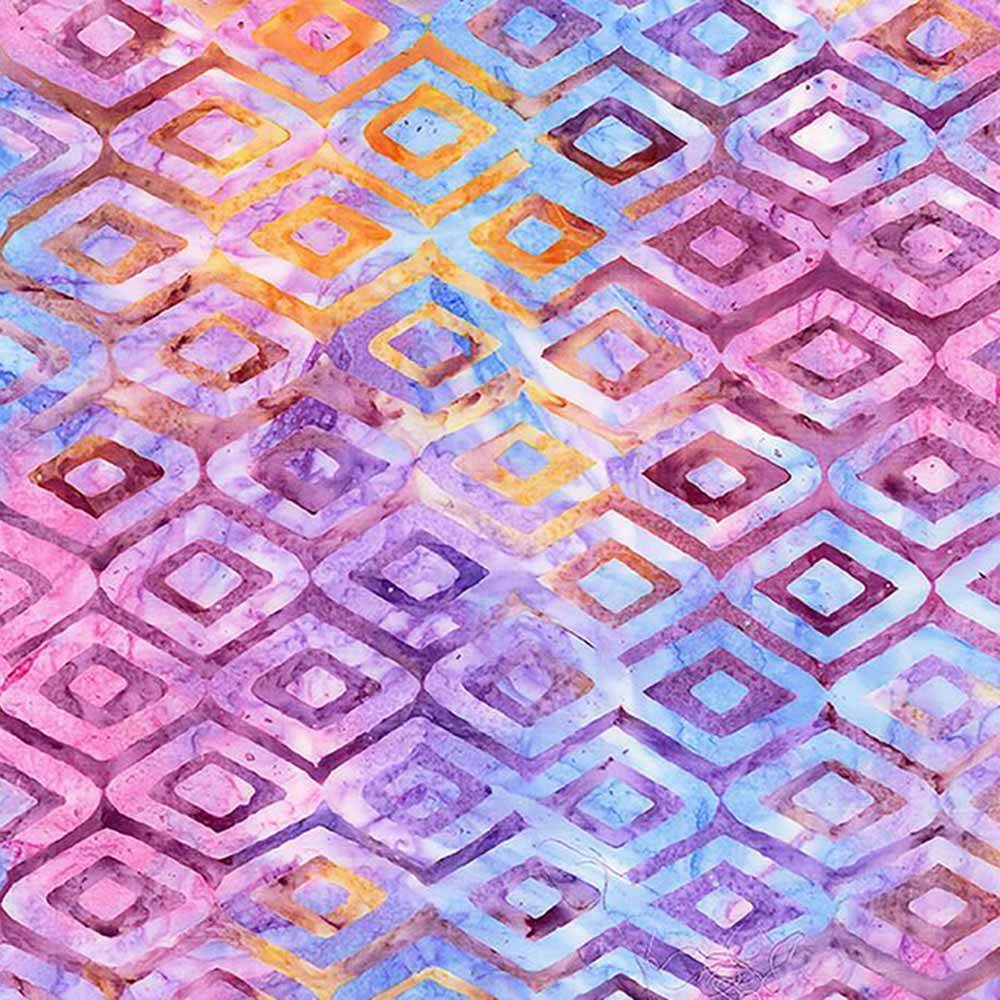 Timeless Treasures Tonga Batiks Mayfair Royal Diamonds - 108-Inch Wide Yardage Fabric