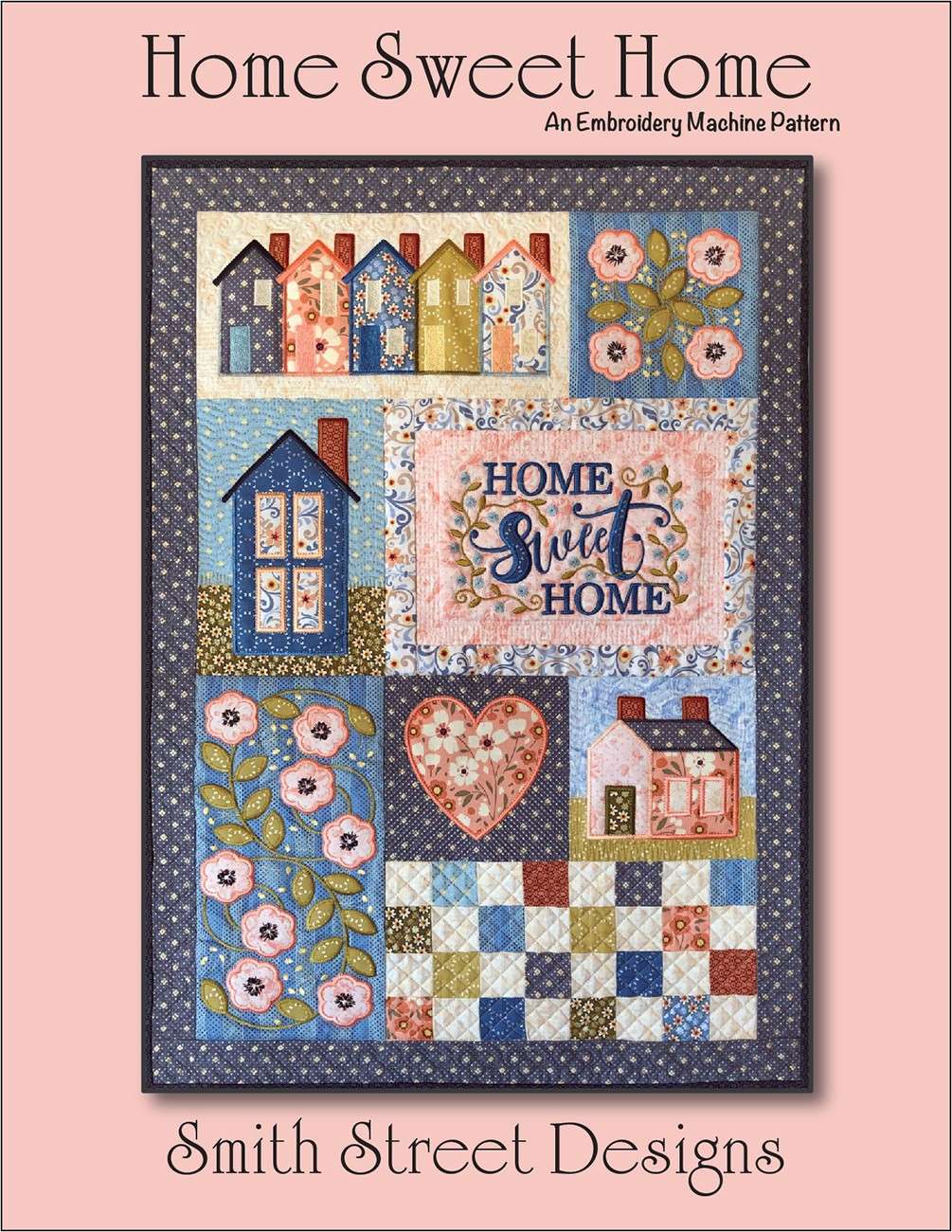Charming Home Sweet Home Embroidery Pattern