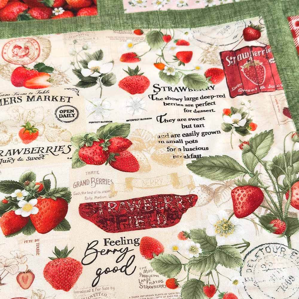 Berry Sweet Quarter Tiles Quilt Kit by Ladee Bug Design - Timeless Treasures: A Sweet Quilting Delight!