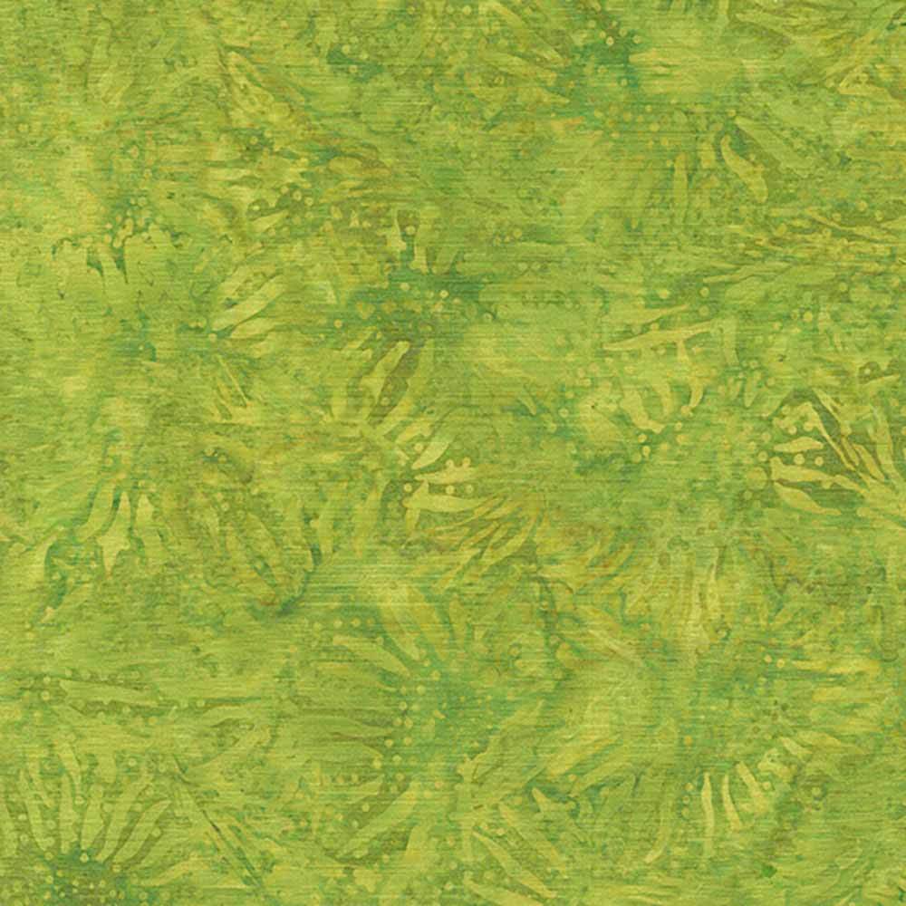 Island Batiks - Sunflower Green Lemongrass Yardage: A Colorful Fabric Delight!