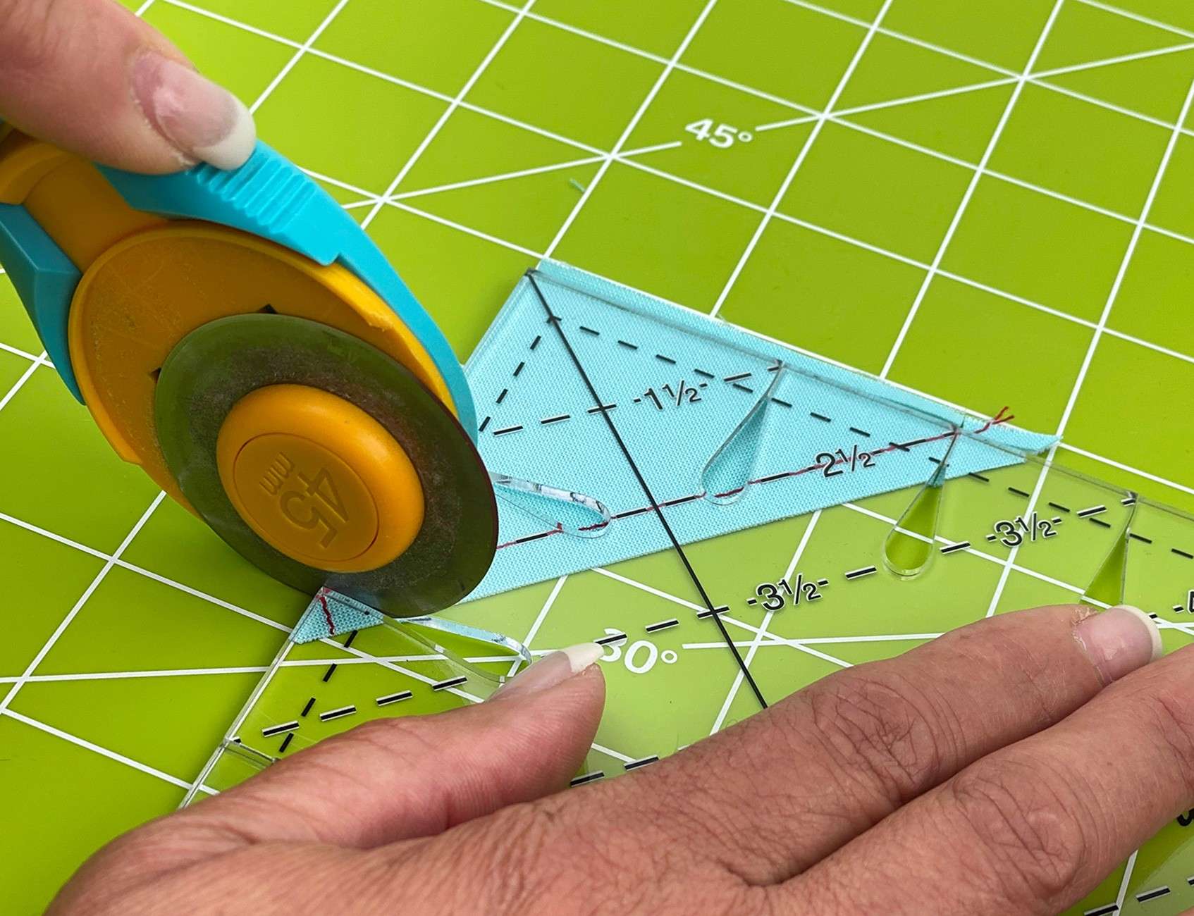 6 1/2 Triangle Square Up PLUS - The Ultimate Quilting Ruler