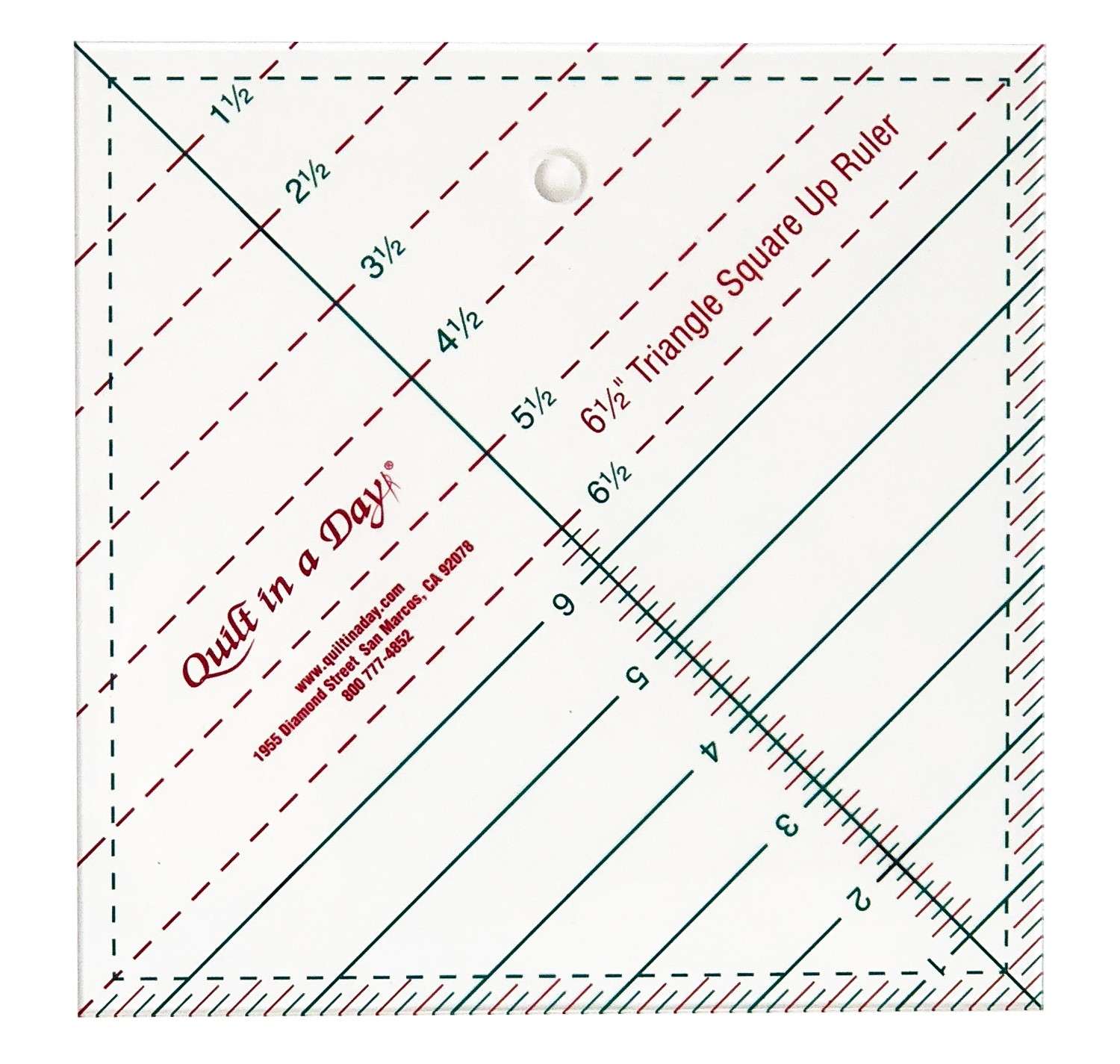 Stunning 6.5-Inch Triangle Square Up Quilting Ruler