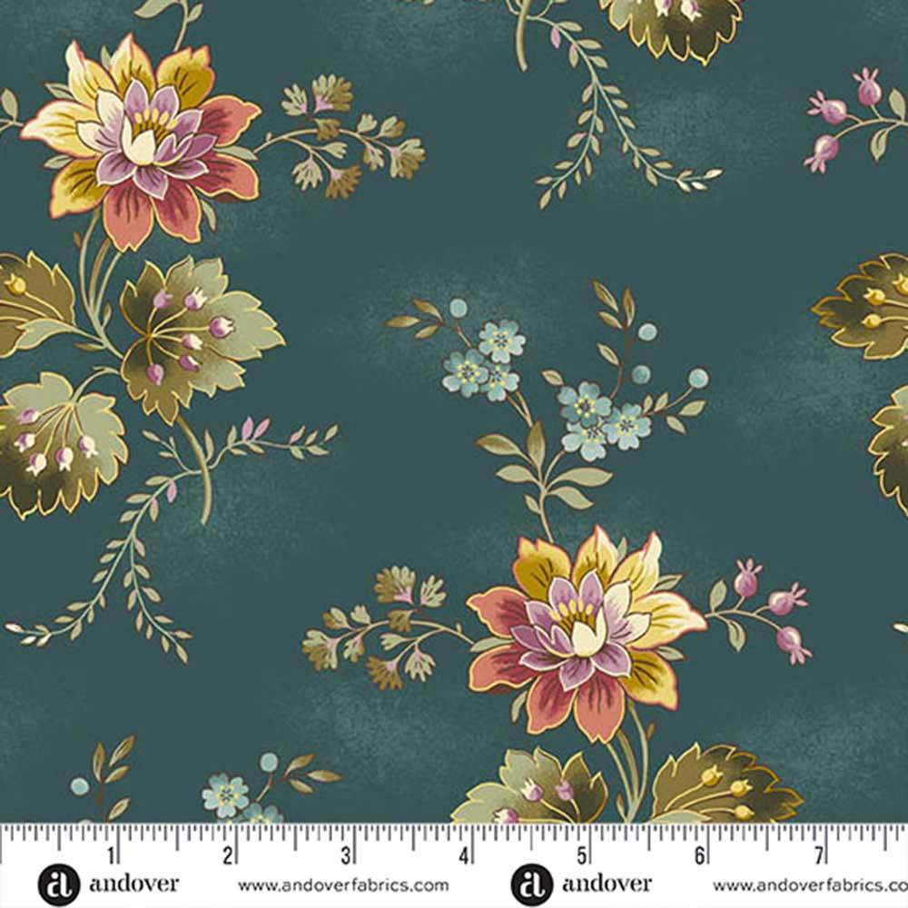 Andover Fabrics - Dahlia 108 Wide Fabric - Cardinal Flower - Dusk - Grab Your 3-yard Backpacks Now!