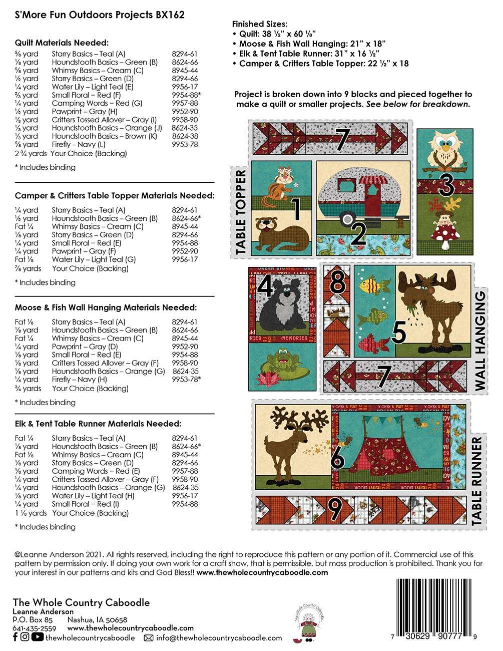 S'More Fun Outdoors: Enchanting Applique Quilt & Projects