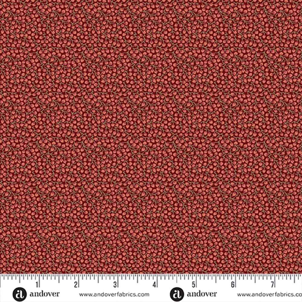 Andover Fabrics - Dahlia by Laundry Basket Quilts - Daylilies in Pomegranate - Yardage