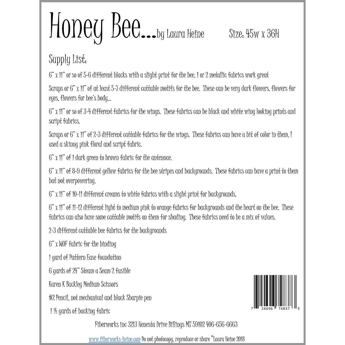 Stunning Honey Bee Collage Pattern by Laura Heine