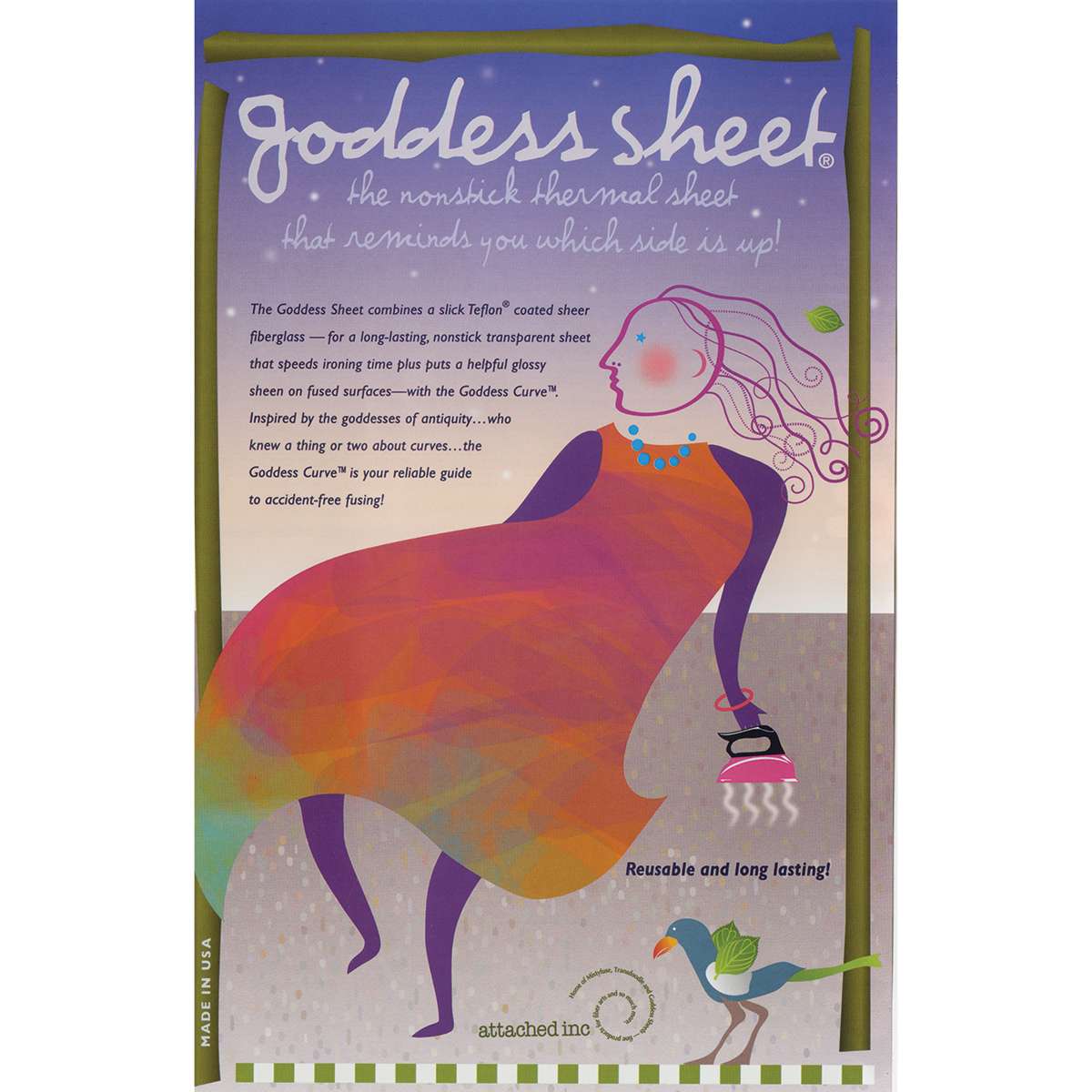 Attached Inc's Goddess Pressing Sheet - 21 x 27 Inches! A Crafter's Dream!