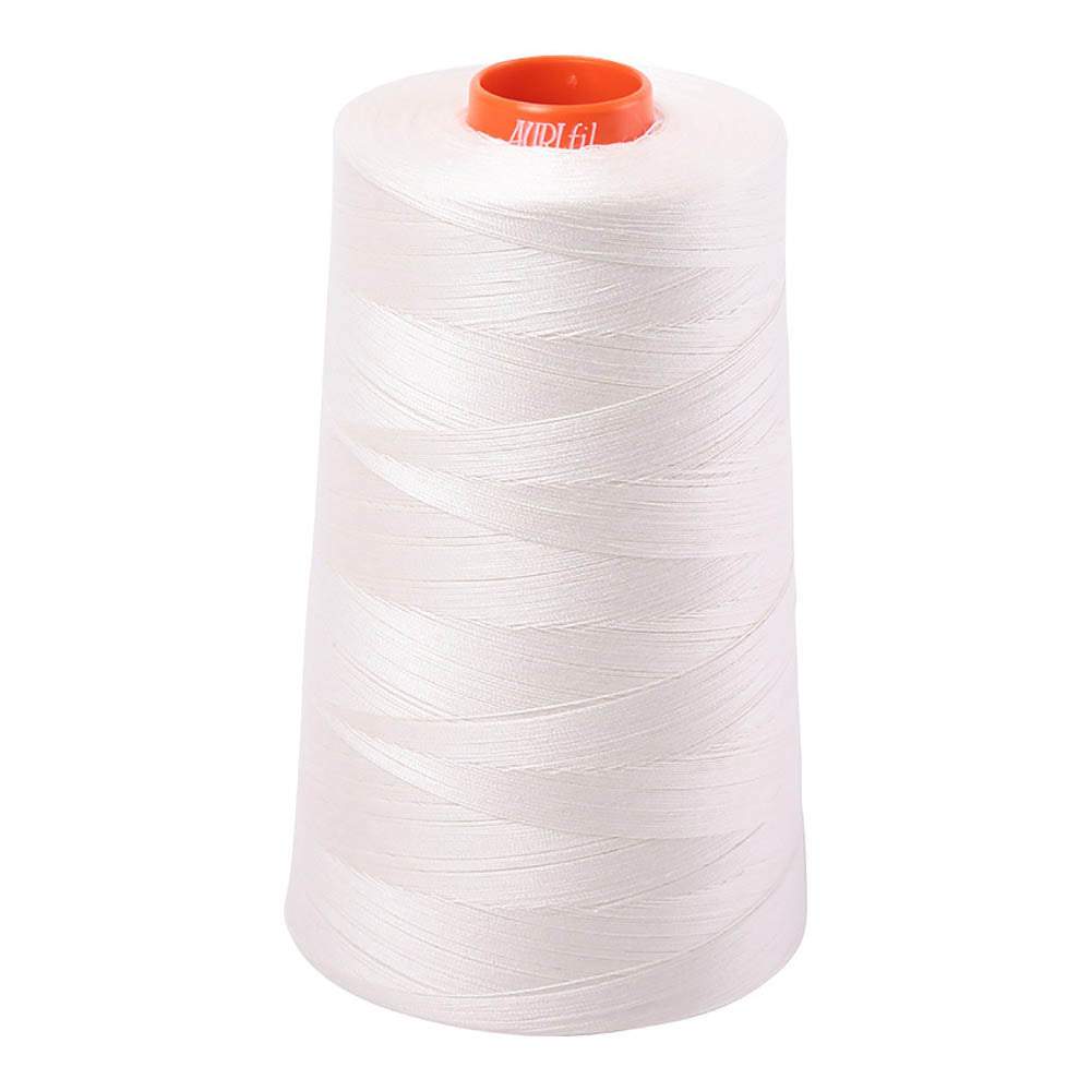 Aurifil Chalk 50wt 100% Cotton Mako Thread Cone - 6,452 Yards of Pure Sewing Bliss!