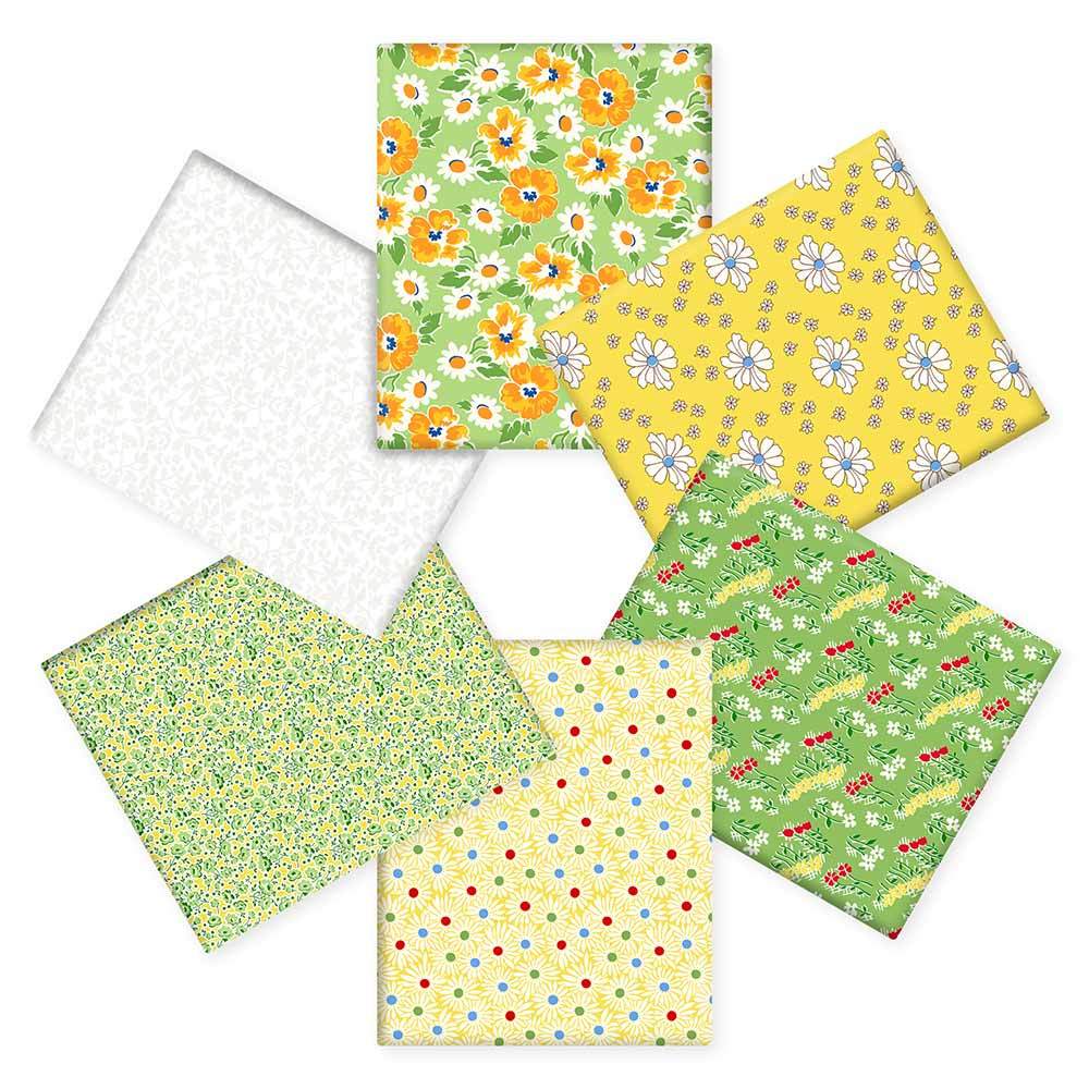 Enchanting Garden Party - 6-piece Fat Quarter Medley