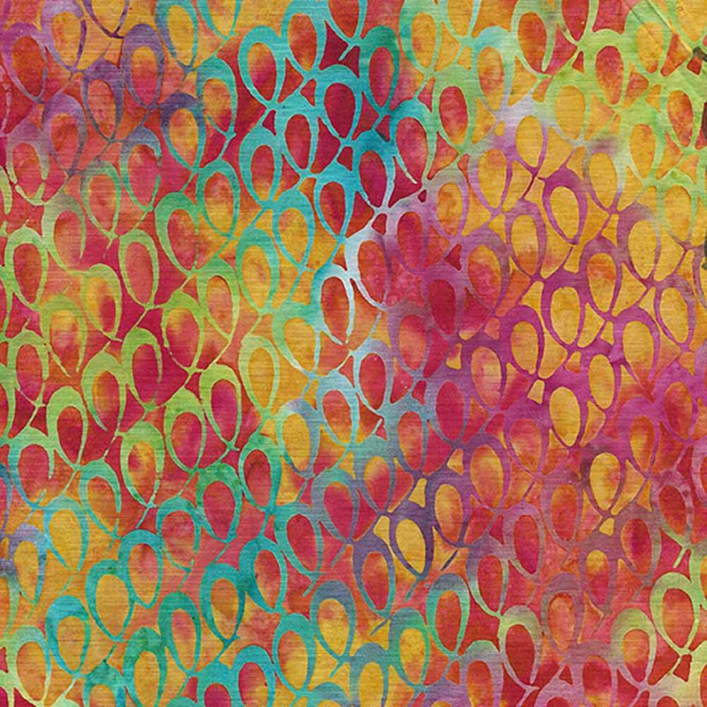 Island Batiks Ribbon-Gold Acorn Yardage - A Stunning Fabric for Your Creations