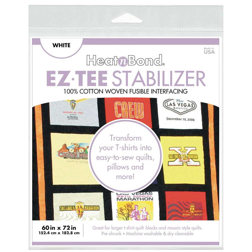 HeatnBond EZ Tee Stabilizer - 60in x 72in White - Transform Your T - Shirts Now!