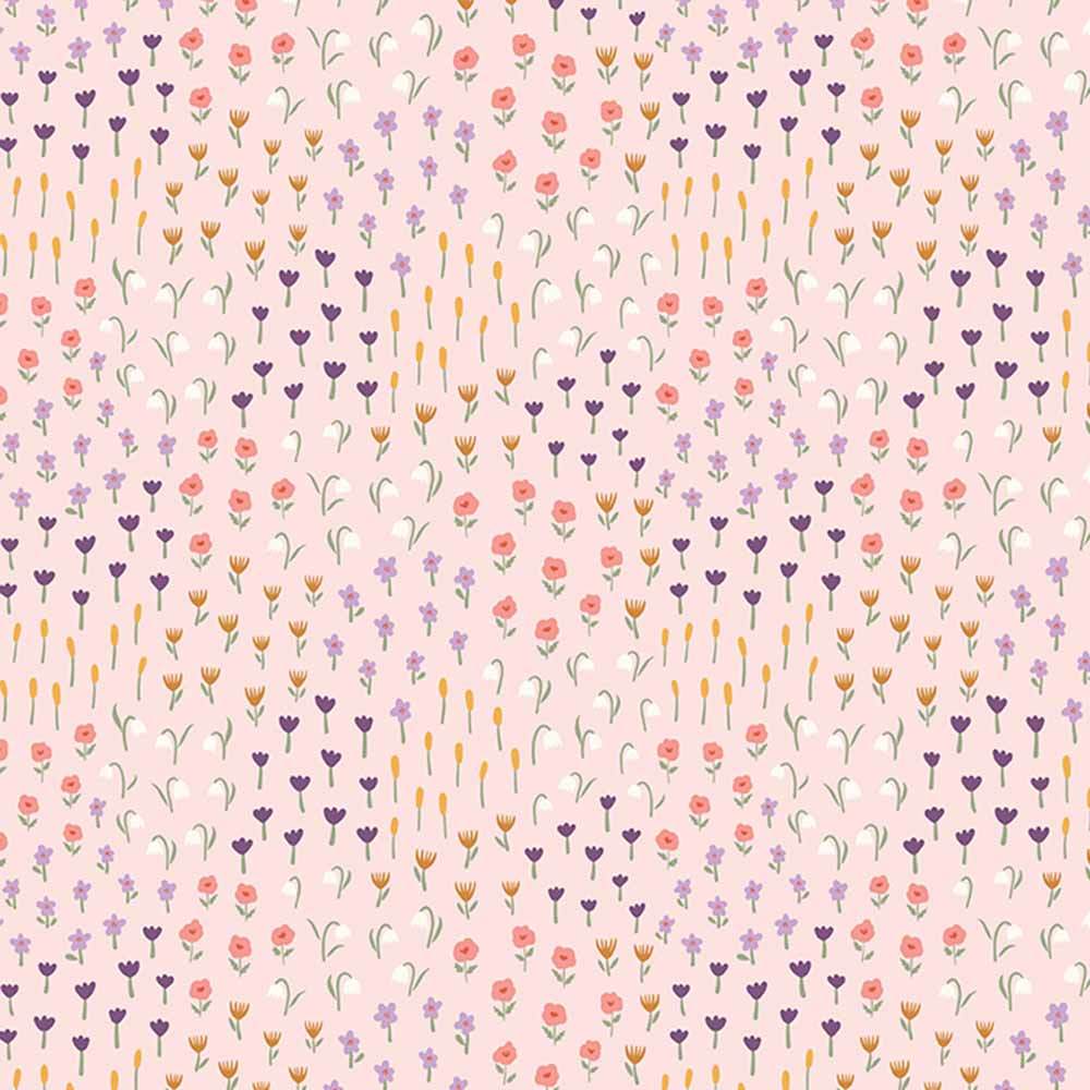 Riley Blake's Let It Bloom by Little Forest Atelier - Tiny Pink Flowers Fabric Yardage