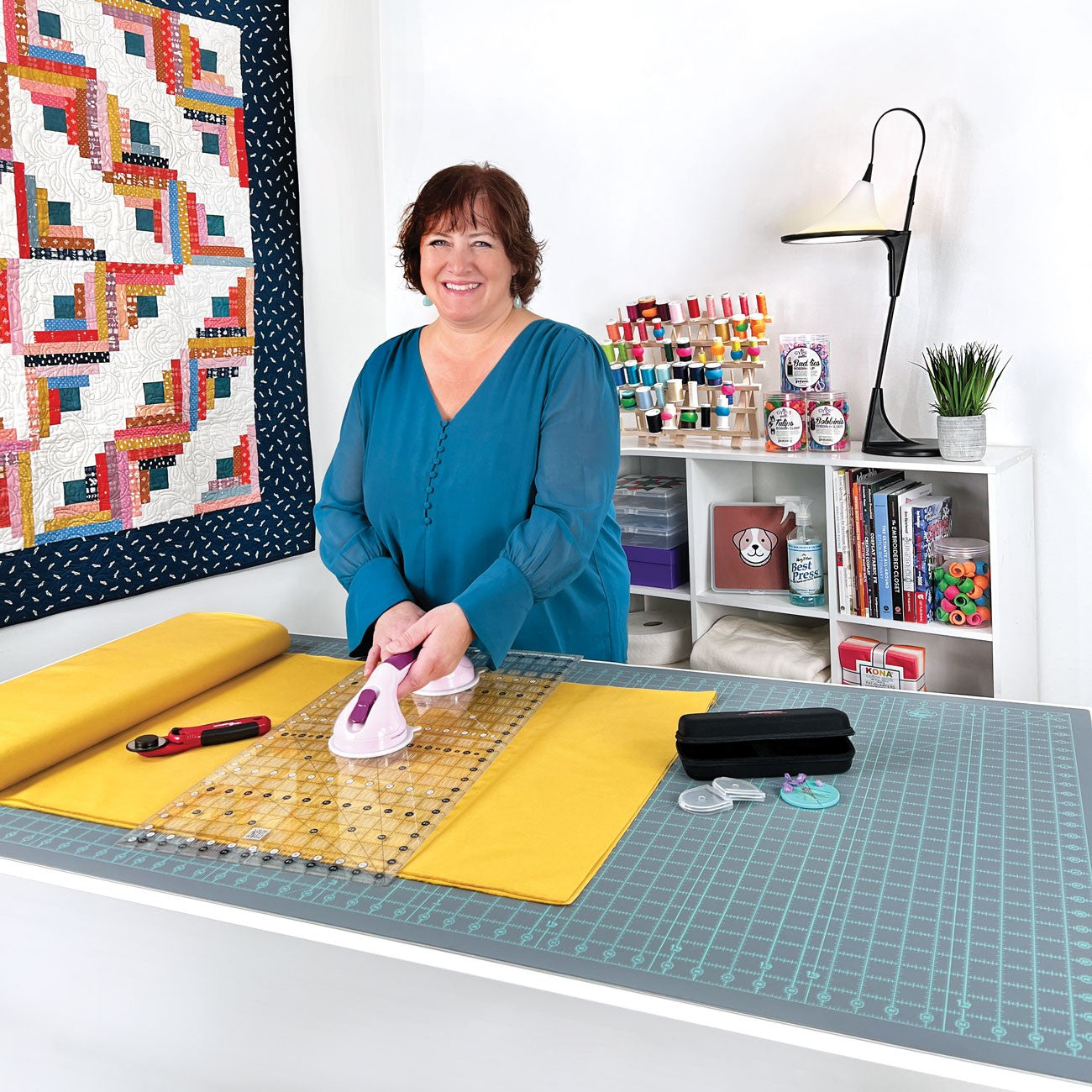 Get Your Creative Grids 28in x 58in Self - Healing Double - Sided Rotary Cutting Mat Now!