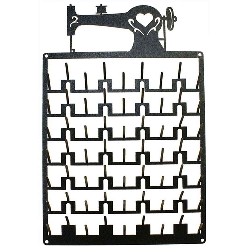 Stunning 63 Pin Sewing Machine Spool Rack in Charcoal