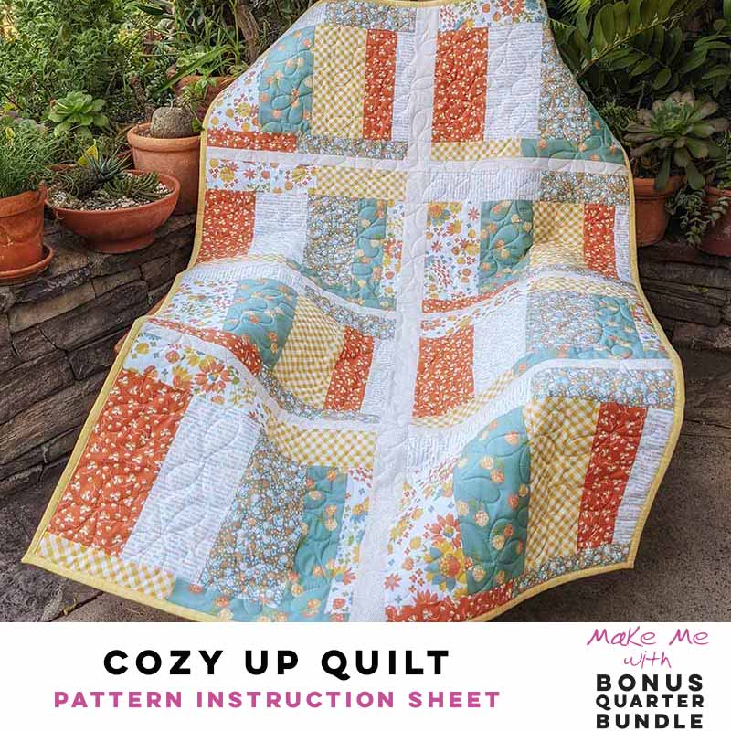Irresistible Cozy Up Quilt - 6-Piece Bonus Quarter Bundle Pattern