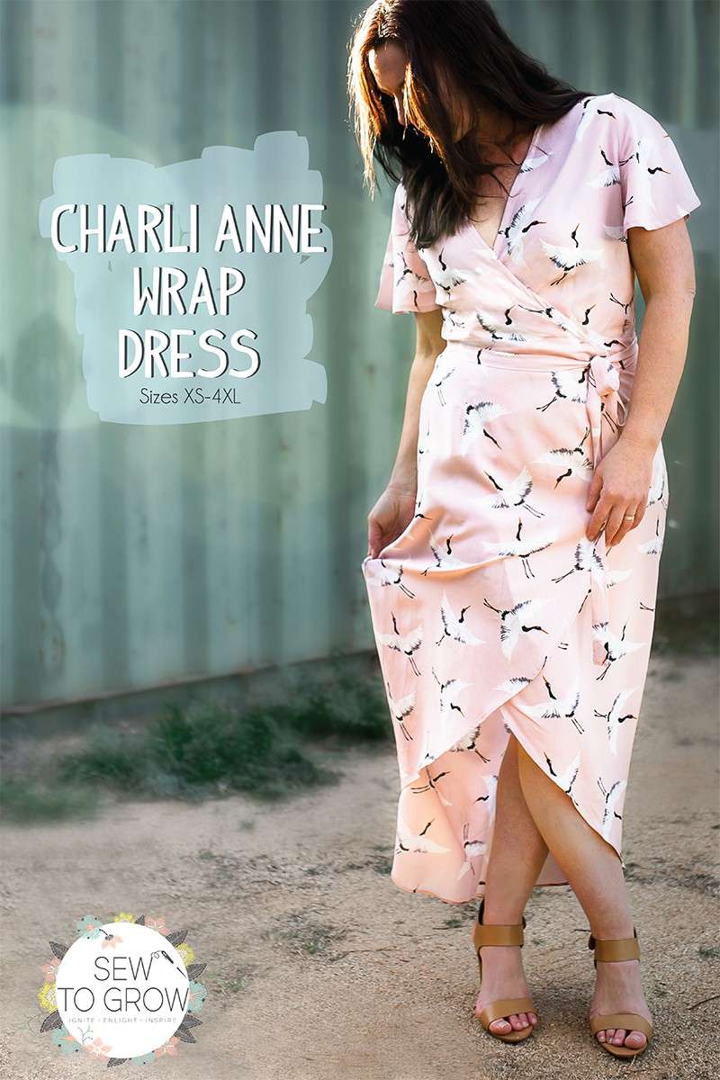 Charli Anne Wrap Dress Sewing Pattern - Lindsey Marsh's Elegant Creation