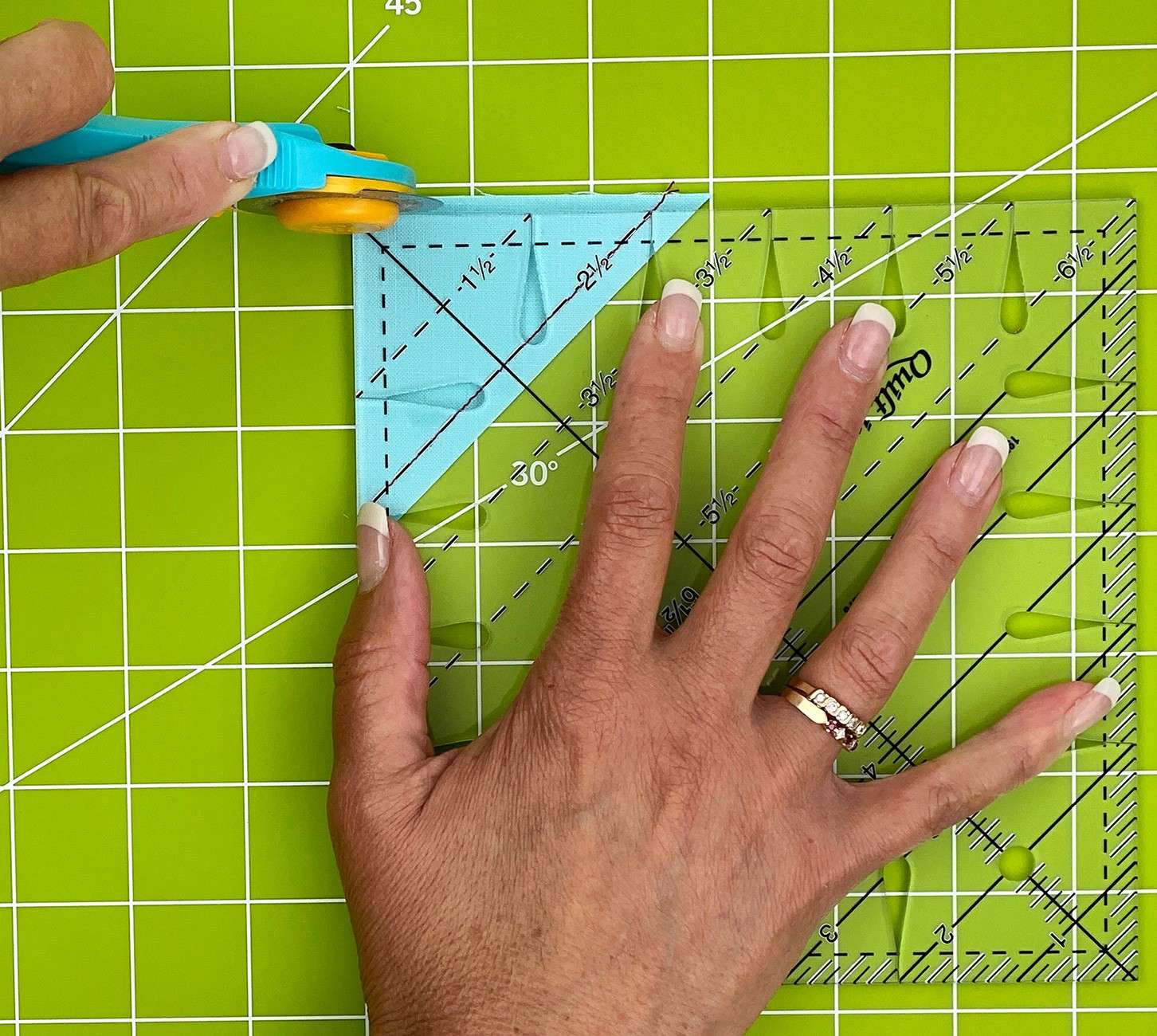 6 1/2 Triangle Square Up PLUS - The Ultimate Quilting Ruler