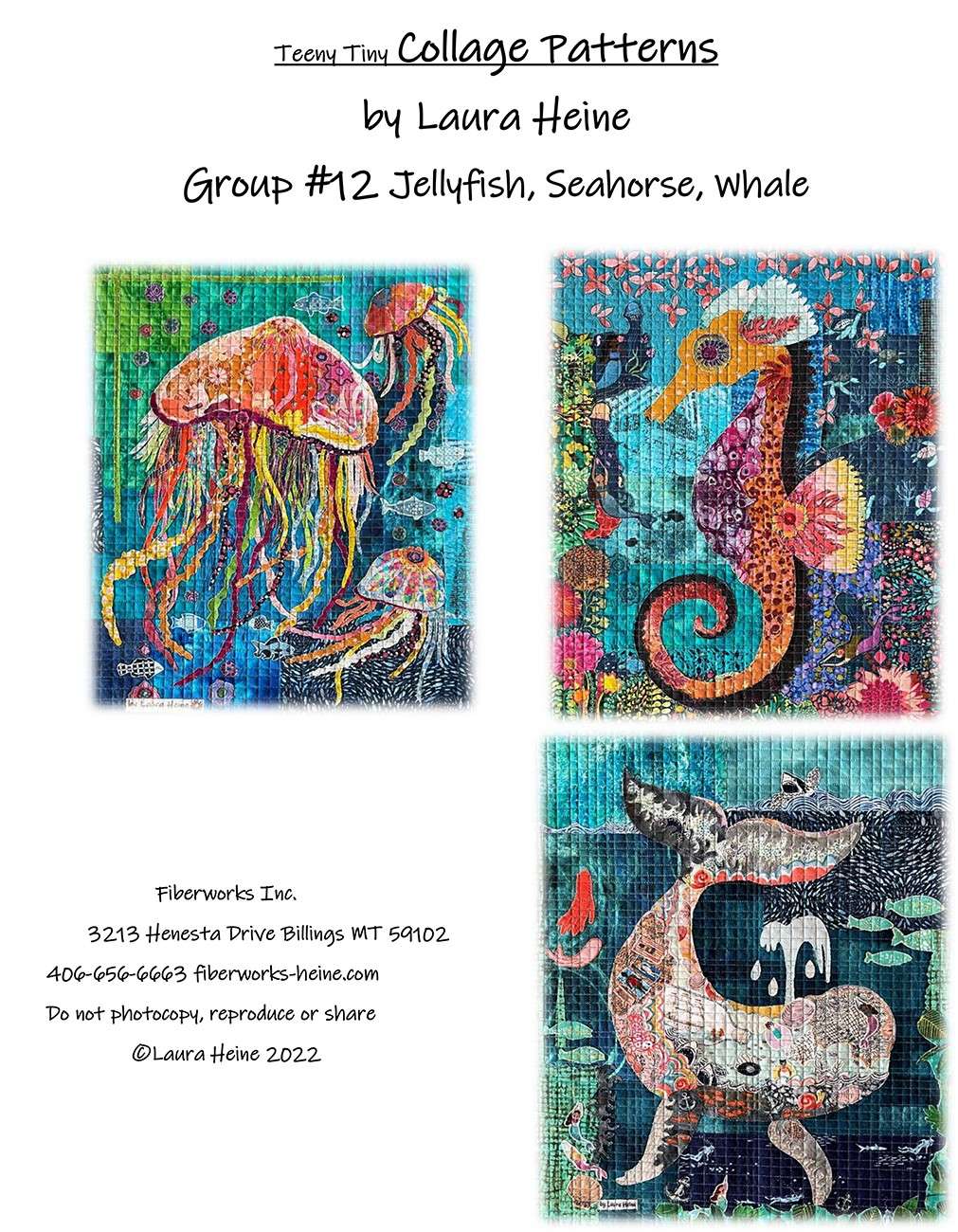Teeny Tiny Group #12: Enchanting Jellyfish, Seahorse & Whale