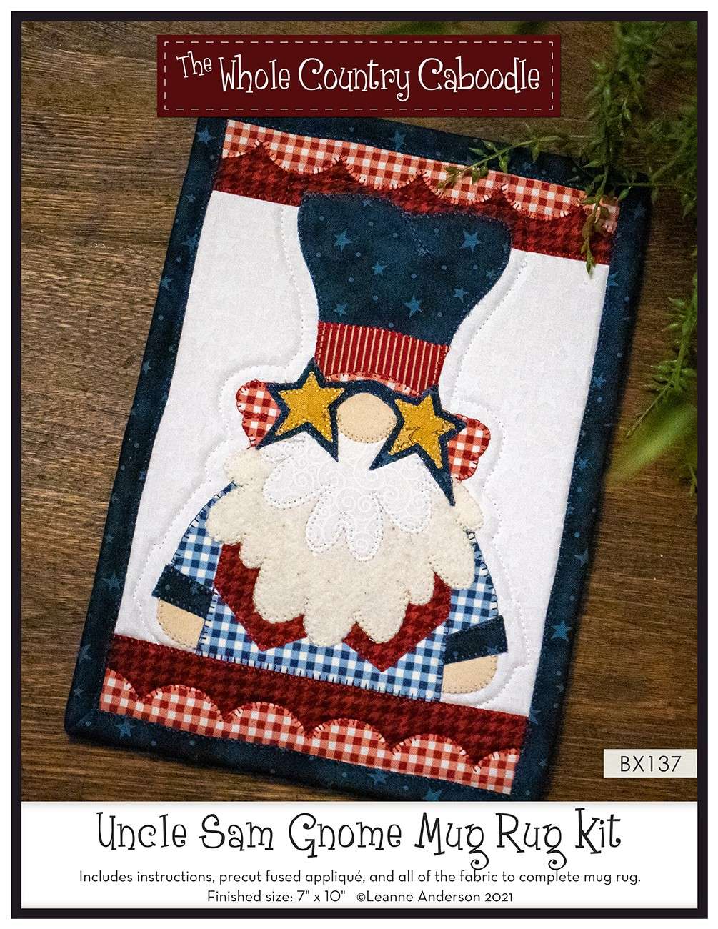 Uncle Sam Gnome Mug Rug Kit - The Perfect DIY Gift!