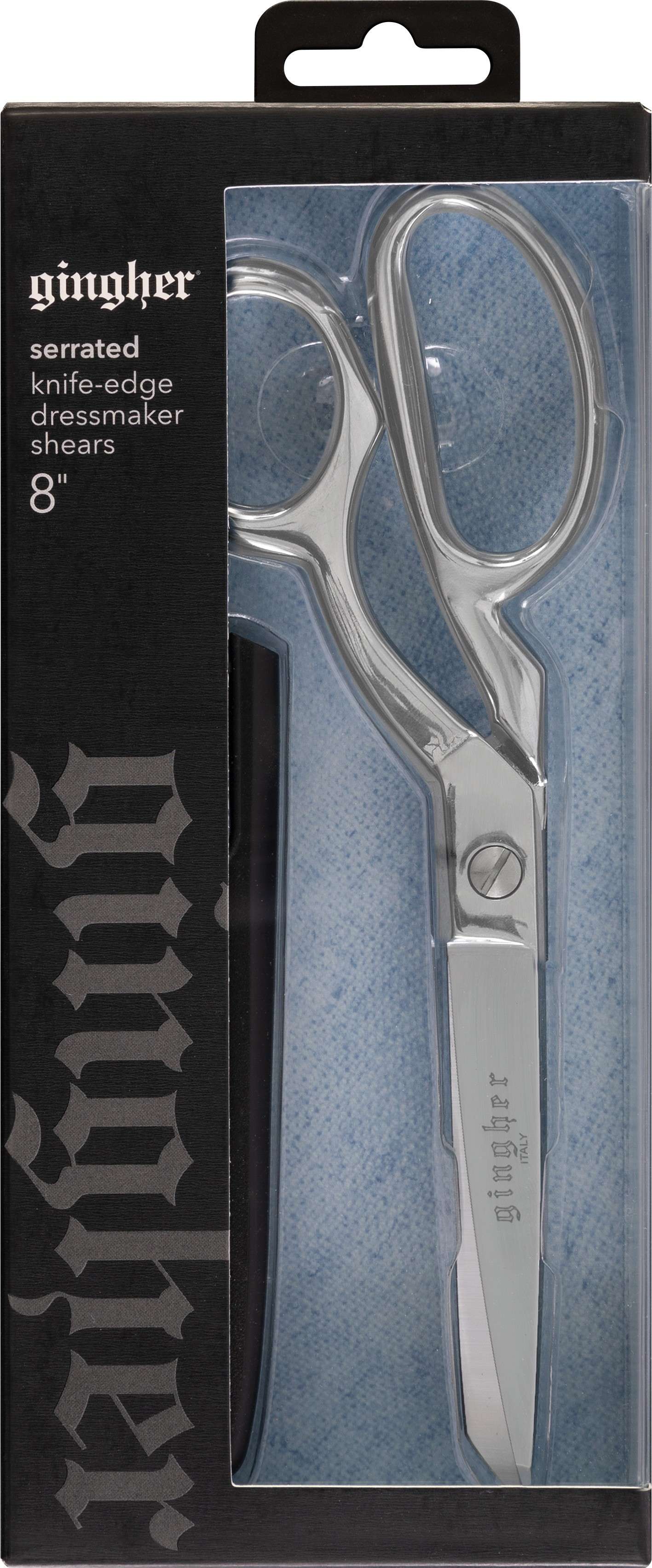 Gingher 8-Inch Serrated/Knife Edge Dressmaker's Shears - A Must-Have for Sewing Enthusiasts!