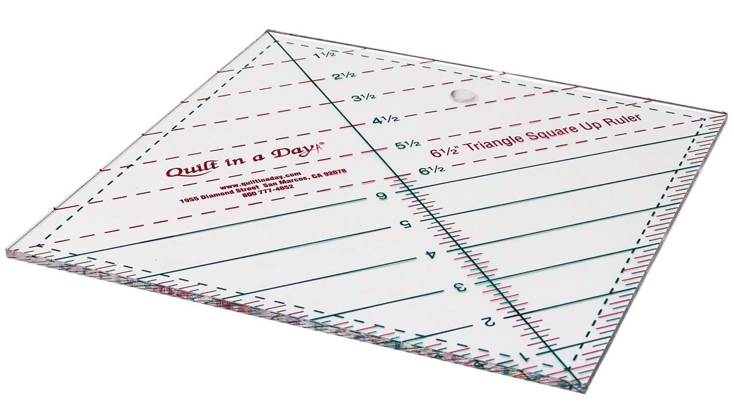 Stunning 6.5-Inch Triangle Square Up Quilting Ruler