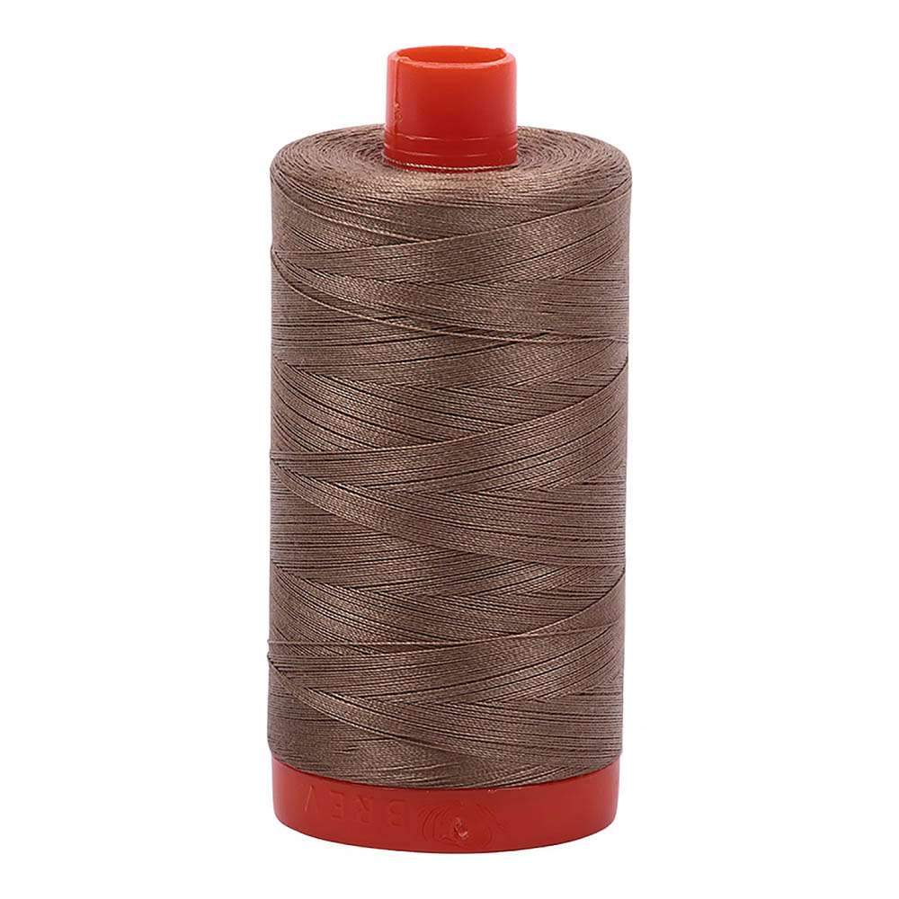 Aurifil's Stunning Sandstone 50wt 100% Cotton Mako Thread - Large Spool with 1,422 Yards!