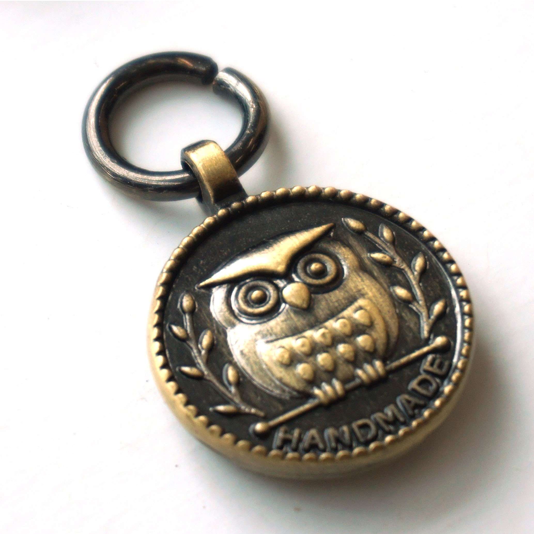 Gorgeous Antique Gold Owl Slide Clasp with Magnet 4 (10cm)