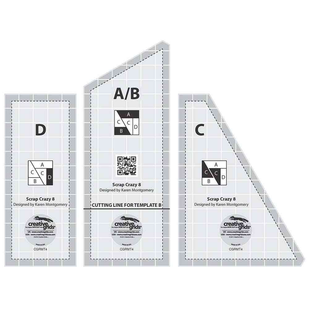 Creative Grids Scrap Crazy Quilt Ruler Templates - Unleash Your Creativity!